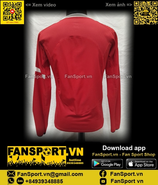 Áo đấu Manchester United 2004-2005-2006 home shirt jersey 118835 long