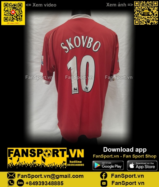 Áo đấu Manchester United 2006-2007 home shirt jersey red 146814 Nike