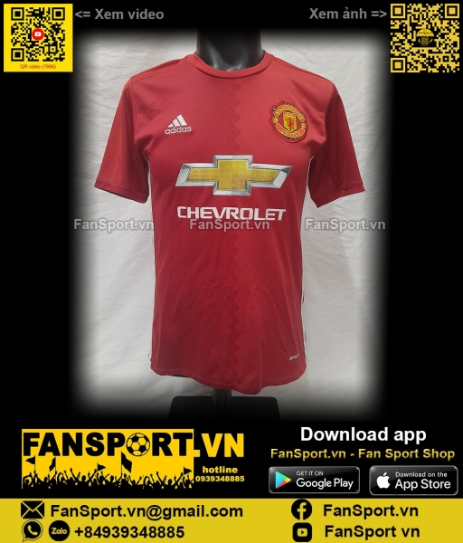 Áo đấu Manchester United 2016-2017 home shirt jersey red S