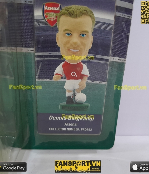 Tượng Dennis Bergkamp 10 Arsenal 2002 2003 2004 home corinthian PRO752