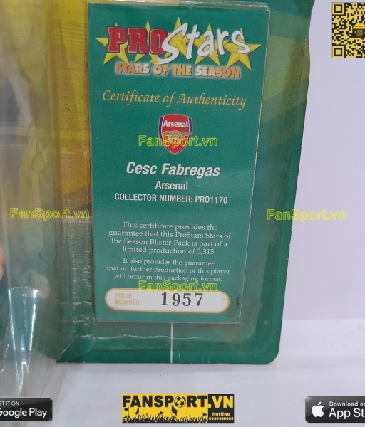 Tượng Cesc Fabregas Arsenal 2004 2005 home corinthian PRO1170 prostars