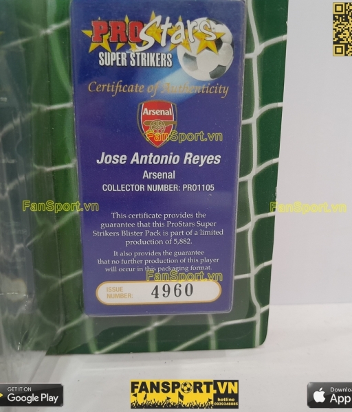 Tượng Antonio Reyes Arsenal 2004-2005 home corinthian PRO1105 blister