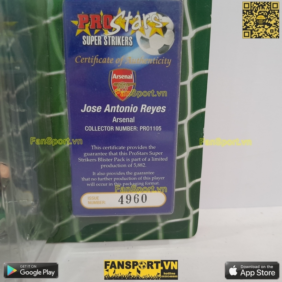 Tượng Antonio Reyes Arsenal 2004-2005 home corinthian PRO1105 blister