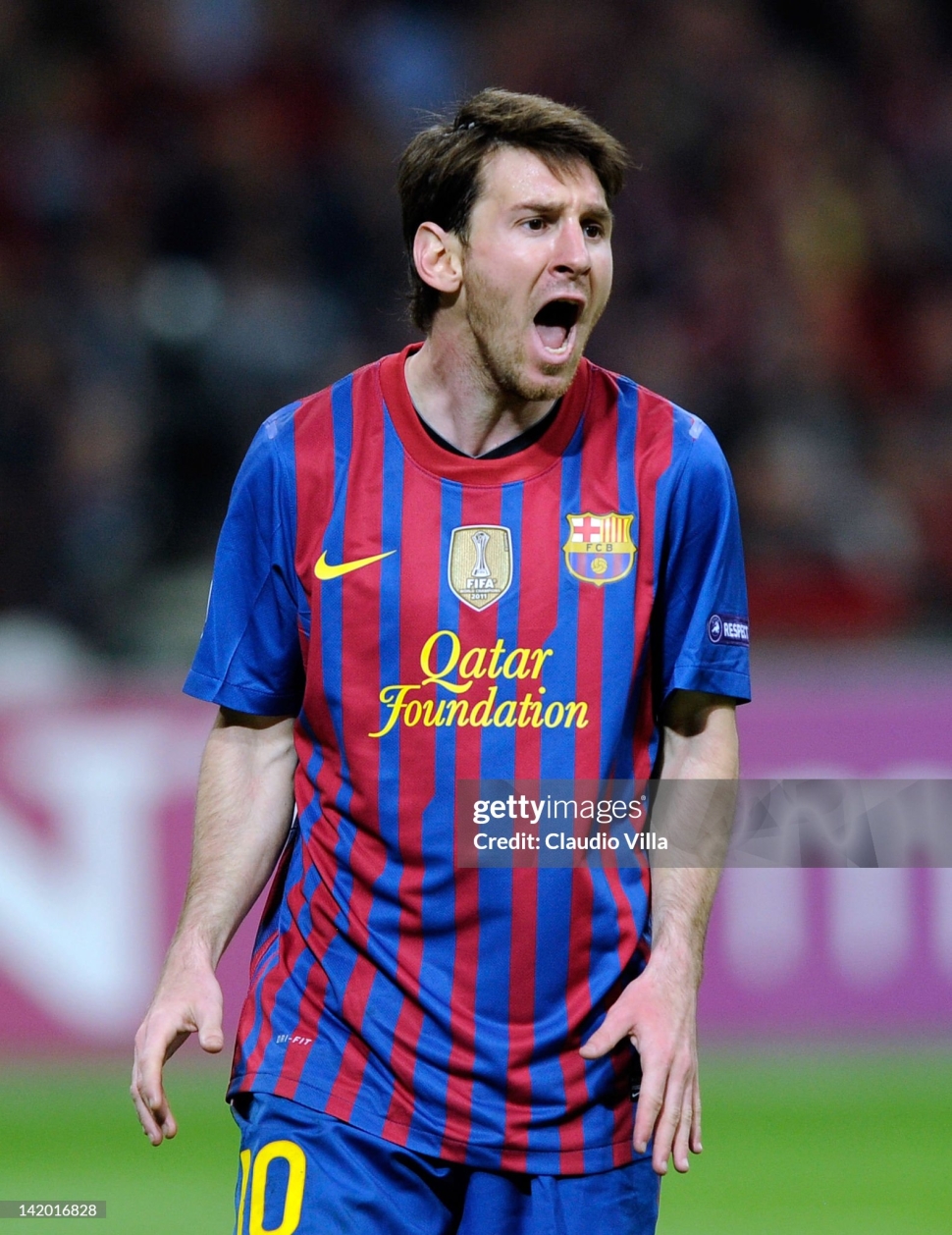 Áo Messi 10 Barcelona 2011-2012 home shirt jersey Nike 425858 player