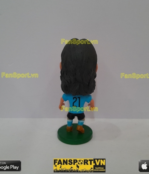 Tượng cầu thủ Edinson Cavani 9 Uruguay 2014-2015 home blue kodoto