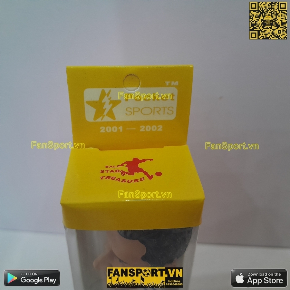 Tượng Luis Figo 10 Real Madrid 2001-2002 home white pocket sport box