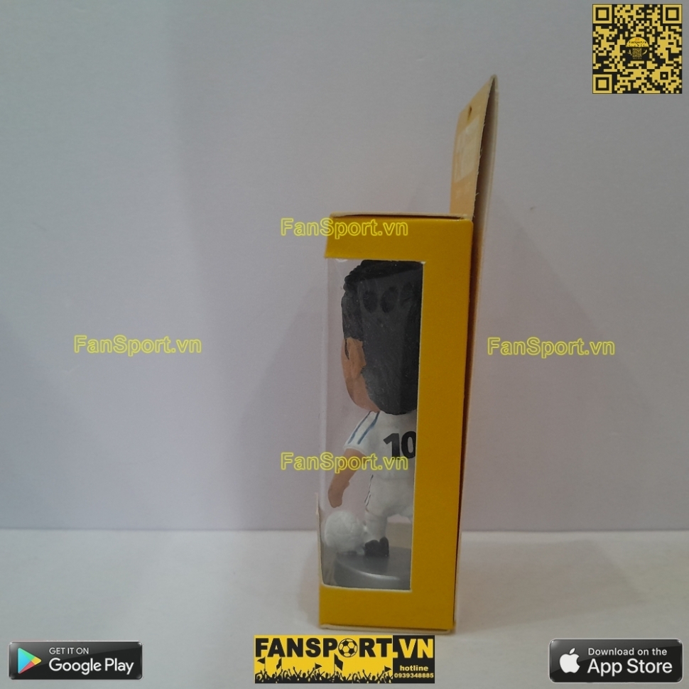 Tượng Luis Figo 10 Real Madrid 2001-2002 home white pocket sport box