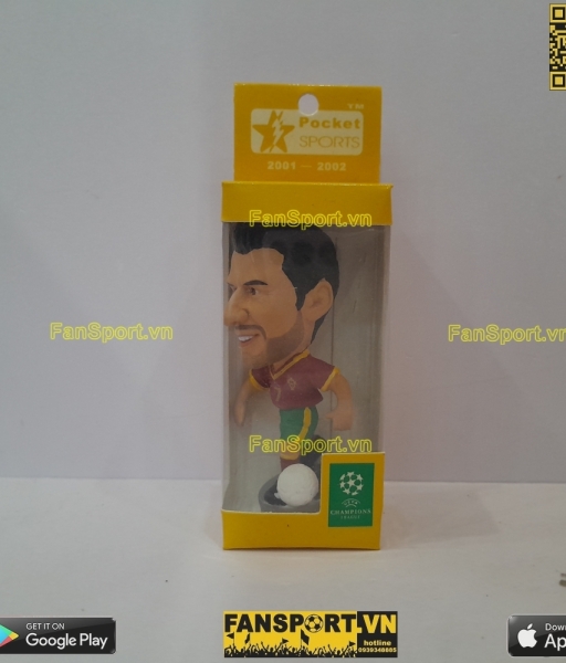 Tượng Luis Figo 7 Portugal 2000-2002 home pocket sport Bồ Đào Nha box
