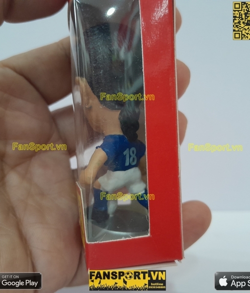 Tượng Roberto Baggio 18 Italy 2000-2001-2002 home blue pocket sport