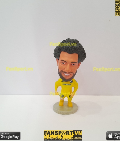 Tượng Mohamed Salah 17 Chelsea 2014 2015 away yellow soccerwe repaint