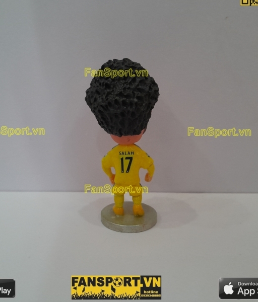 Tượng Mohamed Salah 17 Chelsea 2014 2015 away yellow soccerwe repaint