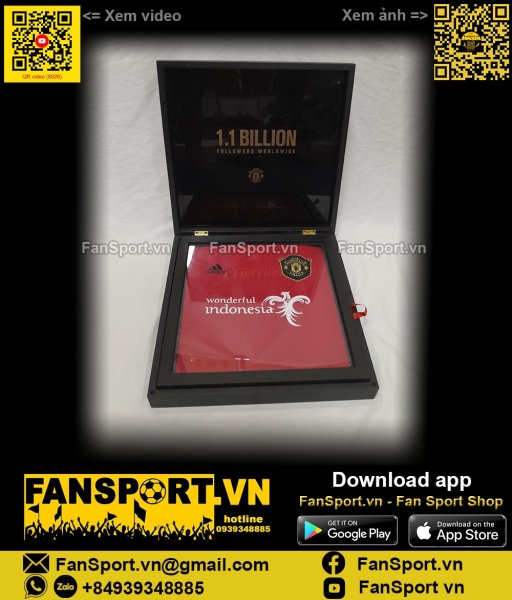Box áo Manchester United 2019-2020 shirt jersey 1.1 billon followers