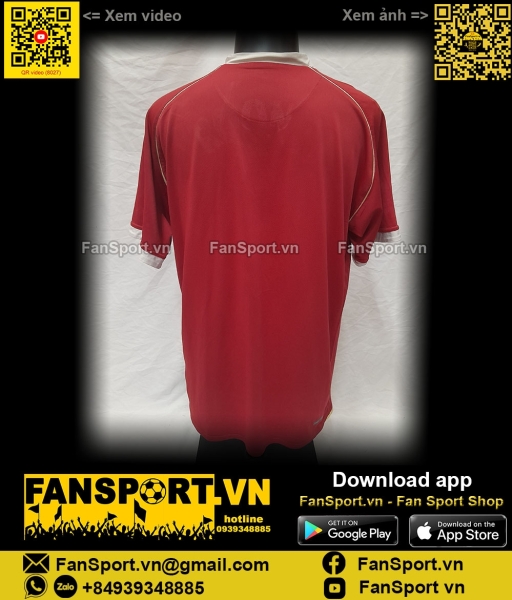 Áo đấu Manchester United 2006-2007 home shirt jersey red 146814 Nike