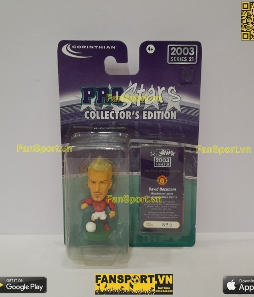 Tượng Beckham 7 Manchester United 2002-2003 home corinthian PRO774