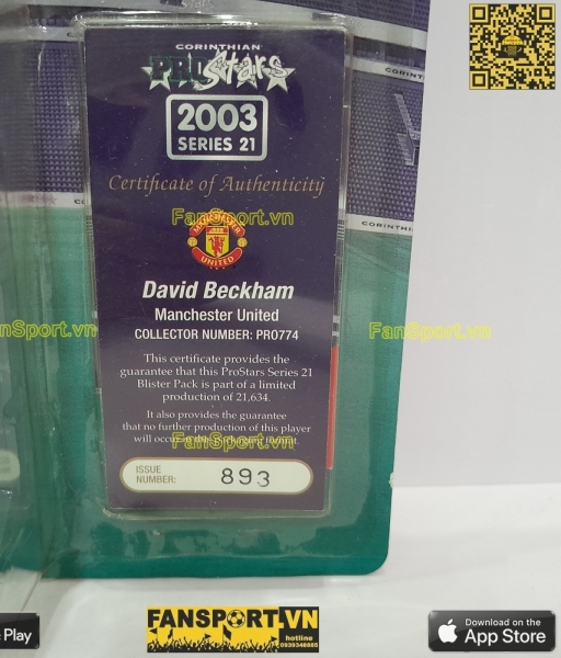 Tượng Beckham 7 Manchester United 2002-2003 home corinthian PRO774