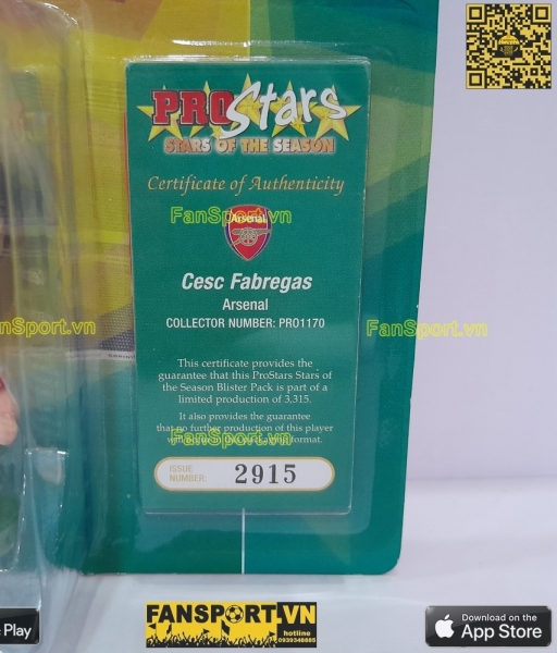 Tượng Cesc Fabregas Arsenal 2004 2005 home corinthian PRO1170 prostars