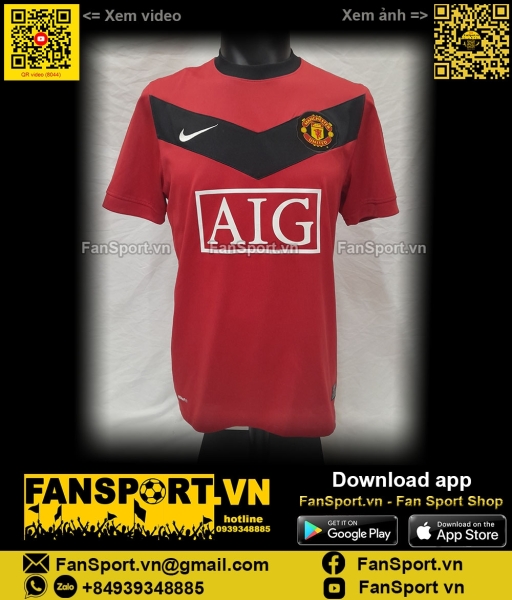 Áo đấu bóng đá Manchester United 2009-2010 home shirt jersey 355091