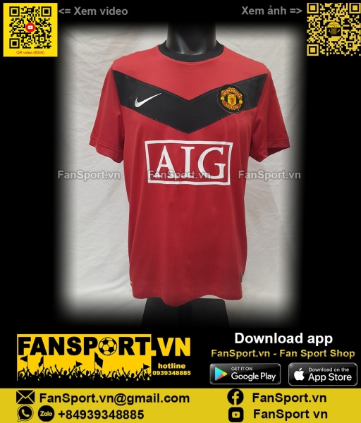 Áo đấu bóng đá Manchester United 2009-2010 home shirt jersey 355091