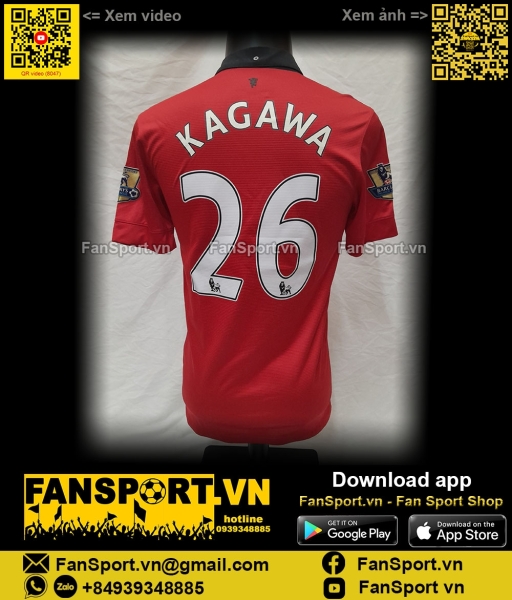 Áo đấu Kagawa 26 Manchester United 2013-2014 home shirt jersey 532837