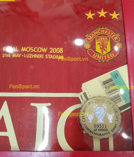 Box 2008 Manchester United Winner Champion League home shirt 237924 L