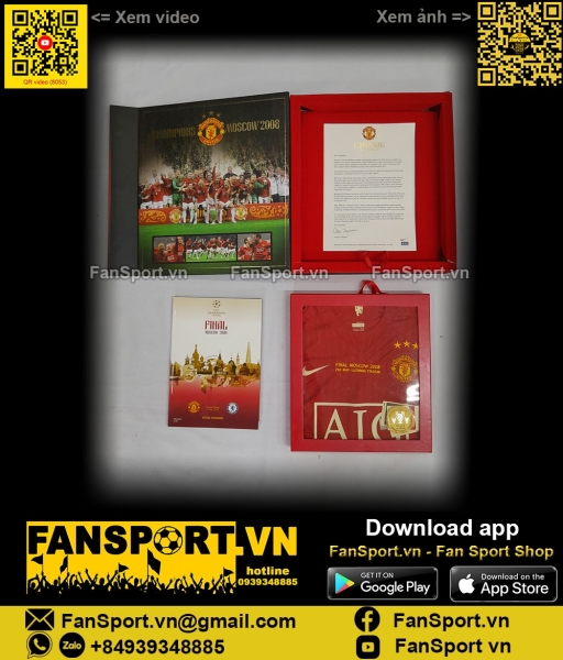 Box 2008 Manchester United Winner Champion League home shirt 237924 L