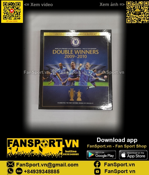 Box Chelsea Double Winner 2009-2010 Premier League FA Cup shirt E84291