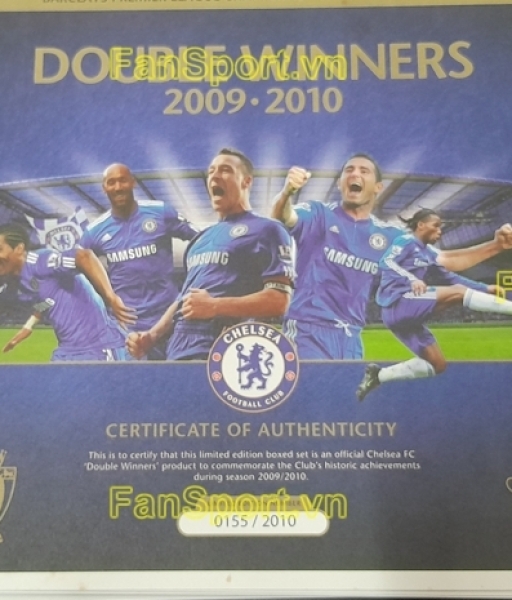 Box Chelsea Double Winner 2009-2010 Premier League FA Cup shirt E84291