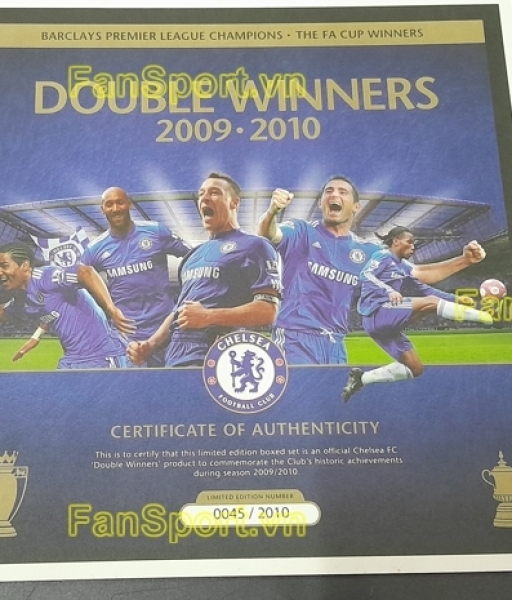 Box áo Chelsea Double Winner 2009-2010 Premier League FA Cup E84291