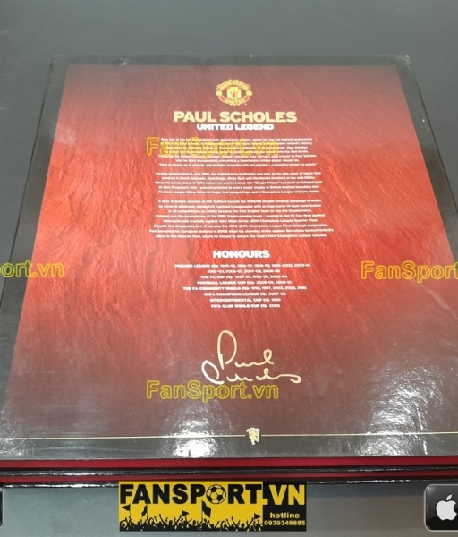 Box Scholes Manchester United 2010-2011 20th limited không áo