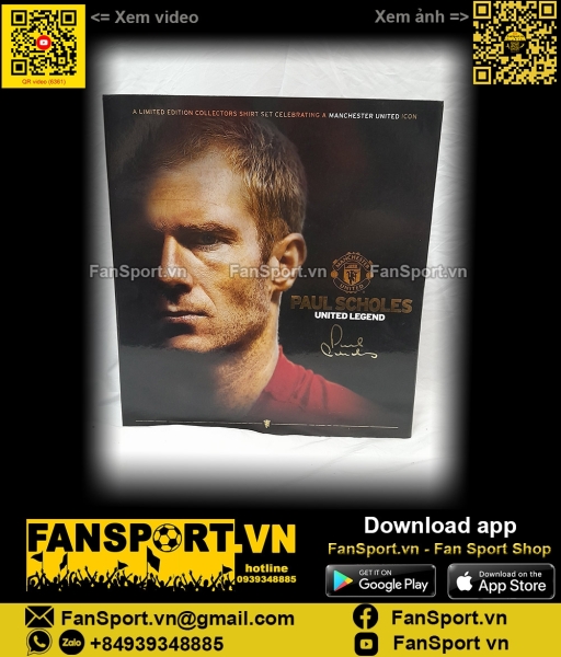 Box Scholes Manchester United 2010-2011 20th limited không áo