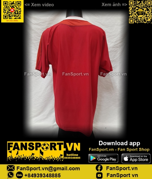 Áo đấu Liverpool 2002 2003 2004 home shirt jersey red Reebok