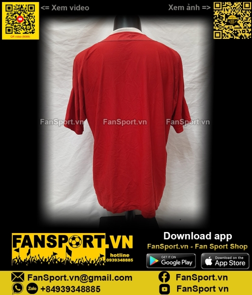 Áo đấu Liverpool 2002 2003 2004 home shirt jersey red Reebok