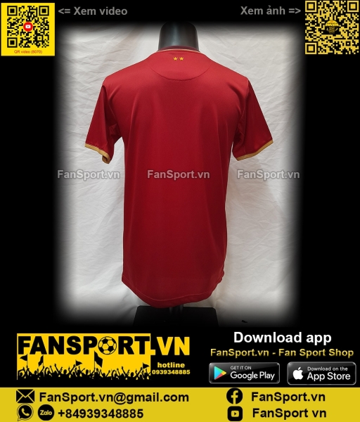 Áo đấu Việt Nam 2020 home đỏ shirt jersey Vietnam Grand Sport 38-315