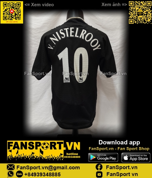 Áo Van Nistelrooy Manchester United 2003 2004 2005 away shirt jersey