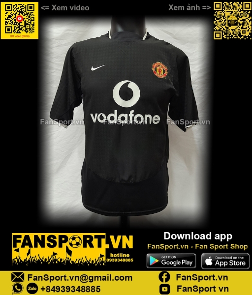 Áo Van Nistelrooy Manchester United 2003 2004 2005 away shirt jersey