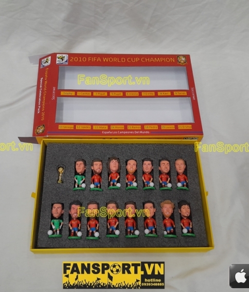 Box set tượng cầu thủ Tây Ban Nha Spain 2010 World Cup soccerwe 2011
