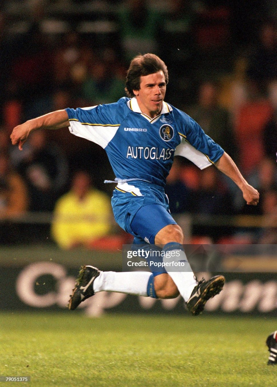 Tượng Gianfranco Zola 25 Chelsea 1997 1998 1999 home prostars XL blue