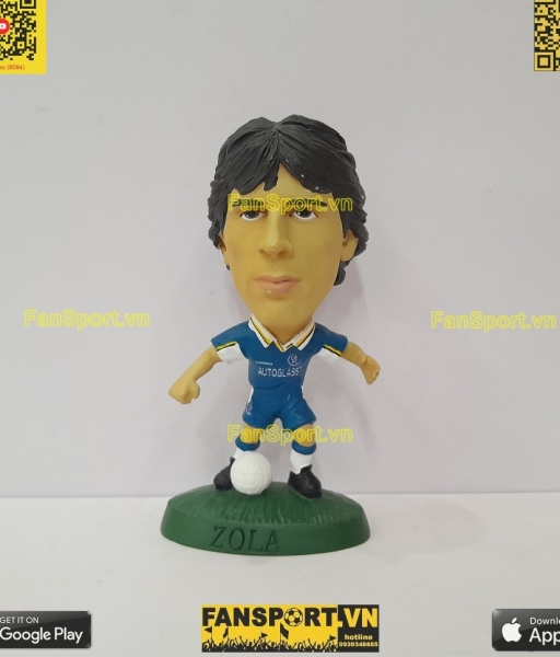 Tượng Gianfranco Zola 25 Chelsea 1997 1998 1999 home prostars XL blue