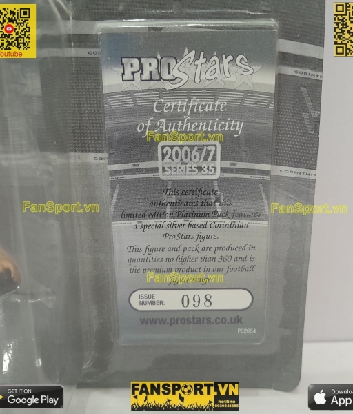 Tượng Lampard 8 Chelsea 2006 2007 2008 home corinthian PP1529 platinum