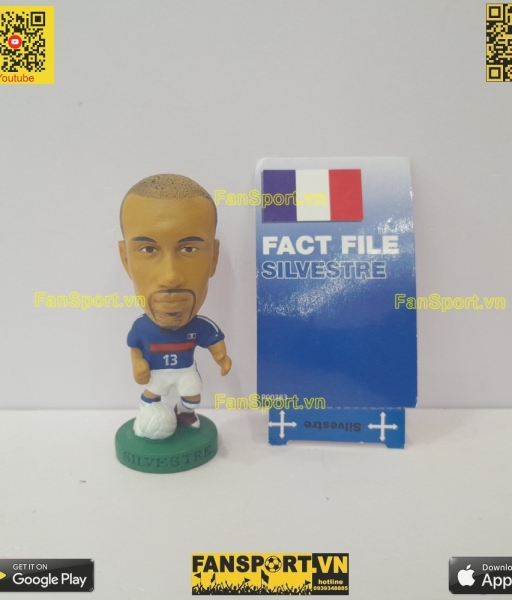 Tượng Mikael Silvestre 13 France 2004 2005 2006 home corinthian PR079