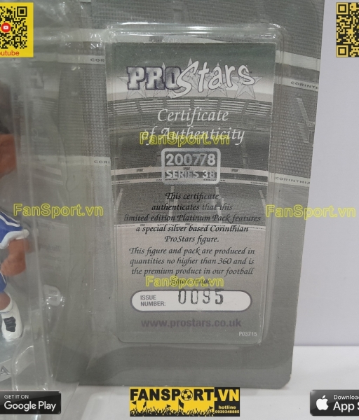 Tượng Malouda Chelsea 2006 2007 2008 home corinthian PP1709 platinum
