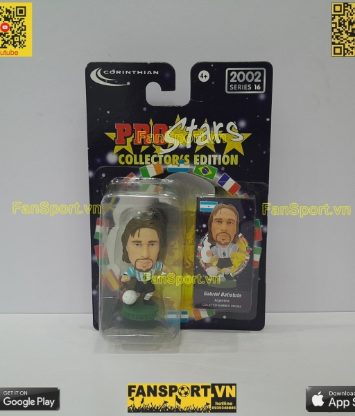 Tượng Batistuta 9 Argentina 1999-2000 home corinthian PRO565 prostars