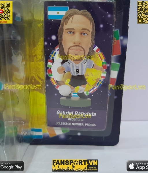 Tượng Batistuta 9 Argentina 1999-2000 home corinthian PRO565 prostars