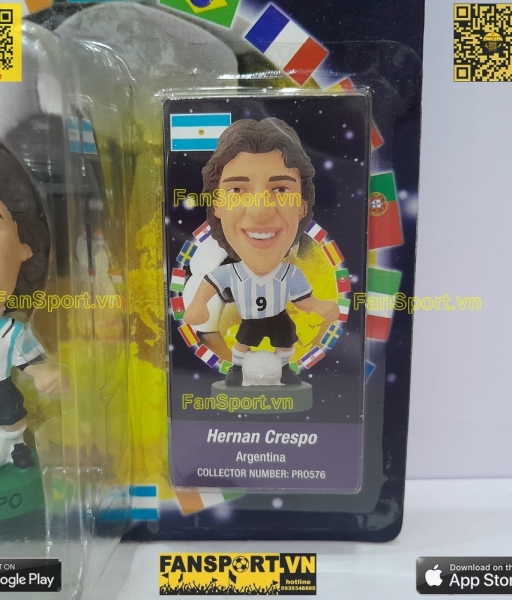 Tượng Crespo 9 Argentina 1999-2000 home corinthian PRO576 prostars