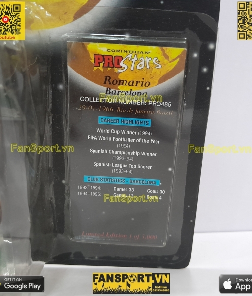 Tượng Romario Barcelona 1993 1994 1995 home corinthian PRO485 prostars