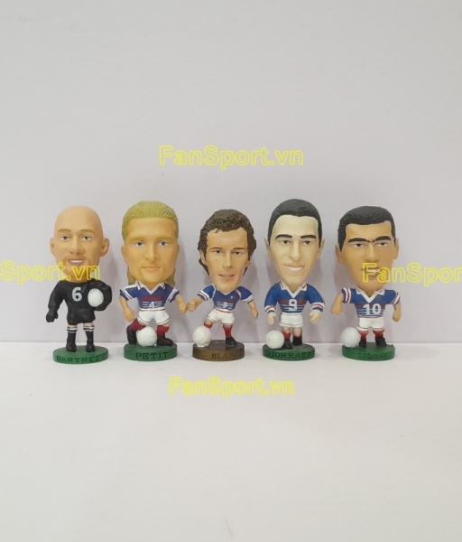 Set 5 France Wolrd Cup 1998 corinthian Zidane Petit Barthez Djorkaeff