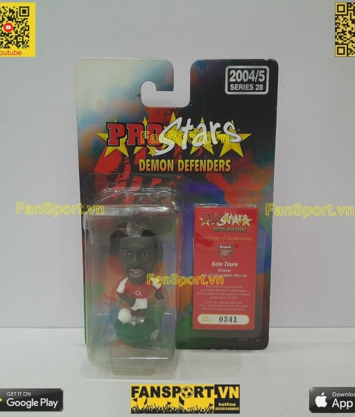 Tượng Kolo Toure 28 Arsenal home 2004-2005 corinthian PRO1148 prostars