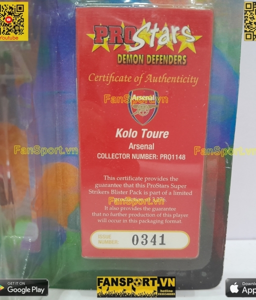 Tượng Kolo Toure 28 Arsenal home 2004-2005 corinthian PRO1148 prostars