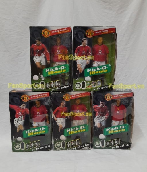 Set 5x ManUtd 2004-2006 Ronaldo Rooney Nistelrooy Giggs Kick-O-Mania