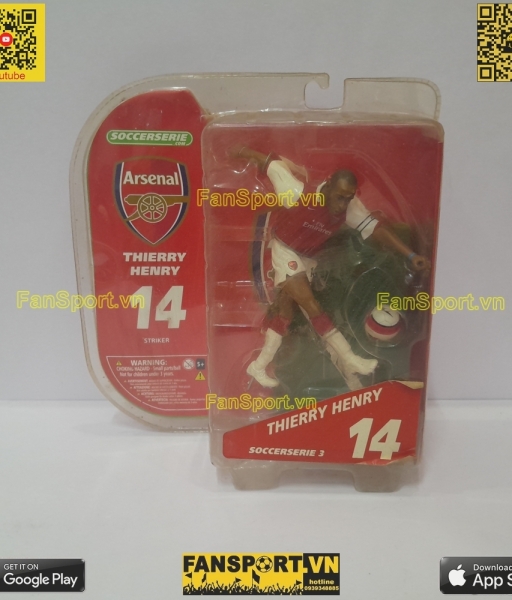 Tượng Thierry Henry 14 Arsenal 2006-2007-2008 home soccerserie blister
